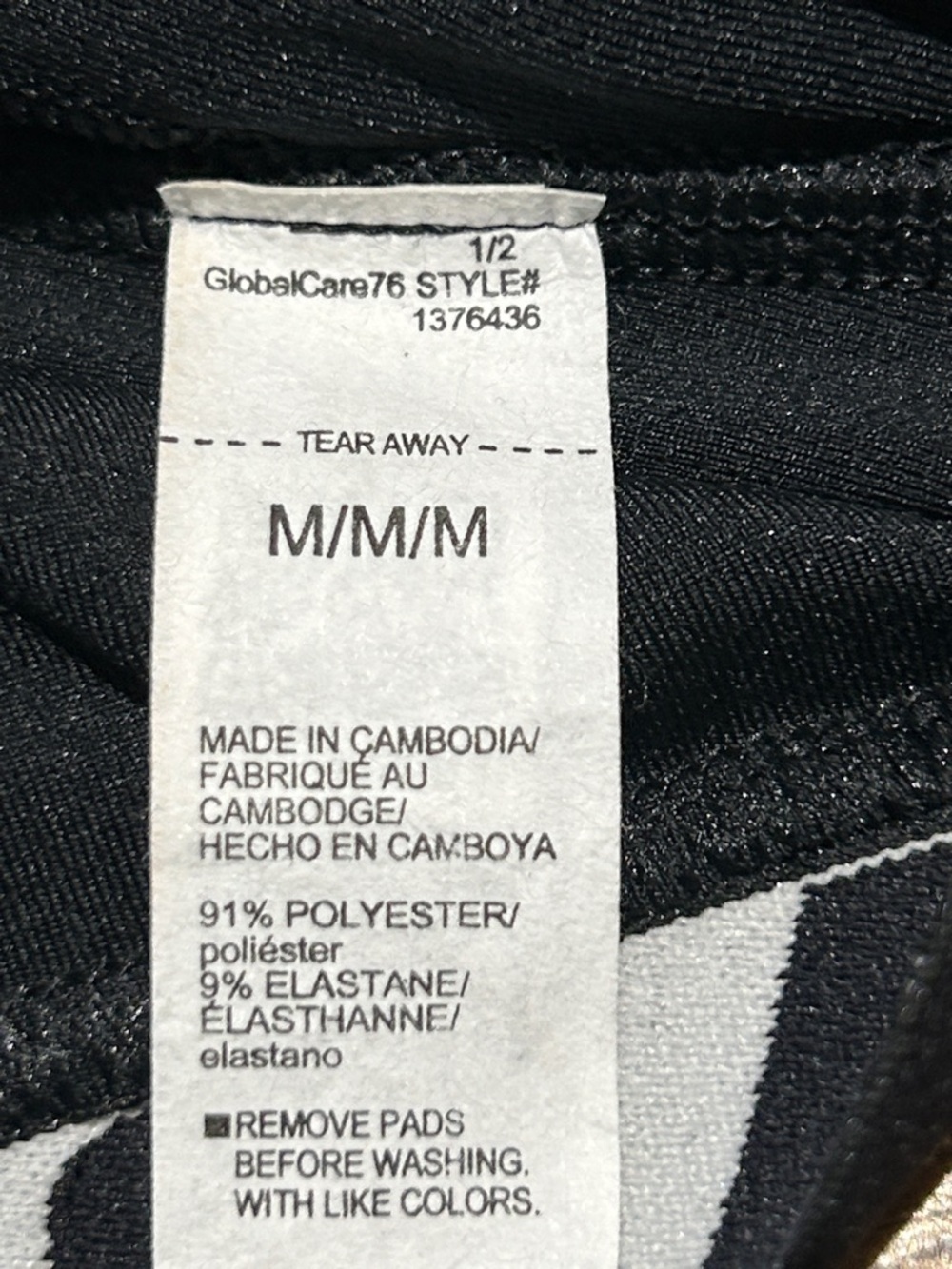 Under Armour Black & White Crossback Logo Sports Bra - Picture 4 of 4